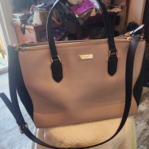 Kate Spade Beige and Black Tote Bag